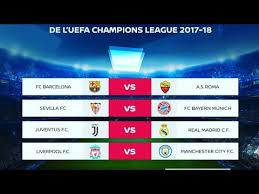 More news and videos notitle. Uefa Champions League Quarter Final Fixtures March 2018 Youtube