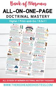 Book Of Mormon Doctrinal Mastery All On One Page Pdf Download The Red Headed Hostess Book Of Mormon Scriptures Book Of Mormon Doctrinal Mastery