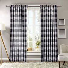Black And White Buffalo Check Curtains With Grommets Decotex 2 Piece Plaid Courtyard Buffalo Checkered Grommet Top Window Curtain Panel Drapes 2 Panels 53 X 63 Navy Blue Beige Walmart Com In 2020 Panel Curtains Curtains Custom Drapes