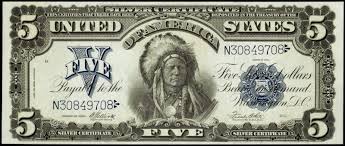 Paper Money Of The United States Five Dollar Silver