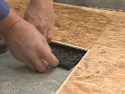 Before finish flooring is installed on top of a plywood subfloor you must waterproof the subfloor especially in a bathroom. How To Install Subfloor Panels How Tos Diy