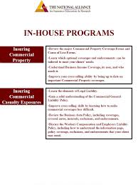 Uncover why the national alliance for insurance education & research is the best company for you. Copyright The National Alliance For Insurance Education Research All Rights Reserved In House Programs Insuring Commercial Property Insuring Ppt Download