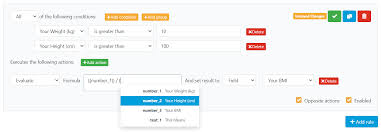 The body mass index (bmi) calculator can be used to calculate bmi value and corresponding weight status while taking age into consideration. How To Create Calculation Forms Bmi Calculator With Math Formulas Easy Forms Support
