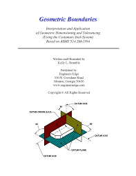 geometric tolerancing reference chart per asme y14 5m 2009