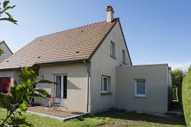 Photo d'une extension maison toit plat : Extension Toit Plat Constructions Guy Gerard Maisons Individuelles