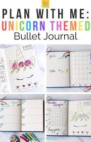 Unicorn Bullet Journal Theme Meraki Mother Journal Themes Bullet Journal Mood Bullet Journal For Beginners