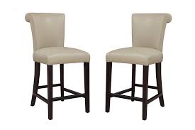 Emerald Home Briar Iii Wheat Grass 24 Bar Stool With Faux Leather Upholstery And Curved Back Set Of Two Walmart Com Walmart Com