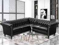 Amazon.com: Vaztrlus Sofás Chesterfield Sofá modular de piel ...