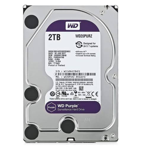 Western Digital WD Purple 2TB Surveillance HDD