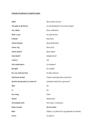 Spune noapte bună persoanei dragi cu ajutorul unui mesaj de noapte bună. Germana Formule De Adresare Si Expresii Uzuale