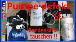 Pumpe Brummt Und Pumpt Nicht Kondensator Tausch Youtube