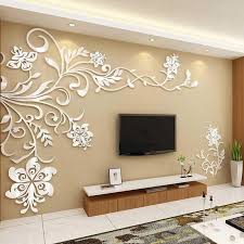 Acrylic Background Wall Stickers Wall Stickers Living Room Wall Stickers Home Decor Background Decoration
