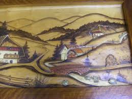 Italian contemporary oval coffee table in two sections with parchment veneer bases. I Believe It S From Germany Hand Carved Coffee Table With Glass Top Collectors Weekly