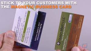 Magnetic stripes are a great idea to encode any of your metal business cards with cardholder information and special perks. Stick To Your Customers With The Business Card Magnet Youtube