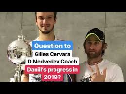 Khachanov was treated by a trainer in the fifth set after cutting his right middle finger by hitting. Daniil Medvedev S Progress In 2019 Youtube