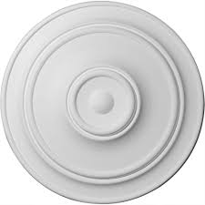 Ekena Millwork 40 1 4 In X 3 1 8 In Small Classic Urethane Ceiling Medallion Fits Canopies Up To 10 In Primed White Classic Ceiling Ceiling Medallions Ceiling Materials