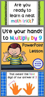 Use Your Hands To Multiply By 9 Powerpoint Lesson Powerpoint Lesson Lesson Hand Tricks