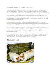Keluarga di rumah pasti tak cukup makan satu. Resep Arem