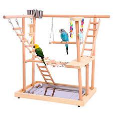 Plus, the project is pretty easy so it is fun to do and easy to figure out. Wood Parrot Playground Perches With Swing Great Bird Training Play Stand For Parakeets African Grey Conures Cockatiel C Bird Play Gym Bird Stand Diy Bird Toys