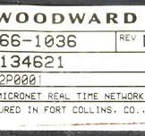 5466-1036 By Woodward Micronet Real-Time Network XCVR Module