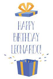 Check spelling or type a new query. Happy Birthday Leonardo Cool Personalized First Name Leonardo Birthday Card Journal Notebook Diary Greetings Appreciation Gift For Boys 6 X 9 110 Blank Lined Pages Publishing Thrice Amazon De Bucher