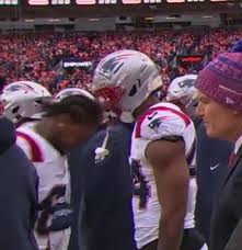 Helmetless Stefon Diggs HEADBUTTS New England Patriots teammate in wild scenes spotted on TV against Broncos