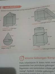 5 contoh soal matematika smp kelas 9 tentang bangun datar. Tentukan Luas Permukaan Dari Masing Masing Gabungan Bangun Ruang Berikut Pakek Cara Yaaa Brainly Co Id