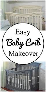 Easy And Safe Baby Crib Makeover Using A Paint Sprayer Baby Crib Diy Crib Makeover Painting A Crib