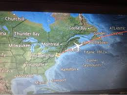 my transatlantic flight shows where