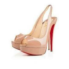 Details About Christian Louboutin Lady Peep 150 Patent Sling Platform Heels Pumps Shoes 945
