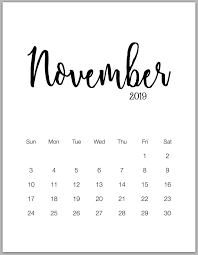 2019 Minimalist Printable Calendar From January To December Kalendar Dlya Pechati Nastennyj Kalendar Planirovshik Raspechatat