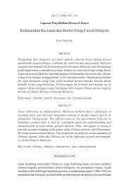 Budaya masyarakat cina di malaysia. Pdf Kedinamikan Kecinaan Dan Identiti Orang Cina Di Malaysia