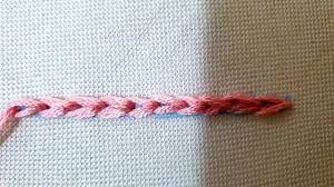 تعلمي التطريز الدرس الرابع غرزة السلسلة youtube