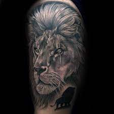 Would not mind another sesh on this one #tattoos #tattoo #inkmachines #forest… Top 63 Lion Sleeve Tattoo Ideas 2021 Inspiration Guide