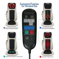 Belmint Back And Neck Massager Shiatsu Massage Chair For Seat Cushion Deep Kneading Vibration Shiatsu Mass Shiatsu Massage Shiatsu Massage Chair Neck Massage