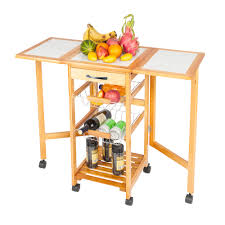 ktaxon rolling portable kitchen island