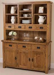 The most common oak dining room set material is wood. Cotswold Rustic Solid Oak Large Welsh Dresser Cabinet Dining Room Buffetschrank Mobelideen Eichenvitrine