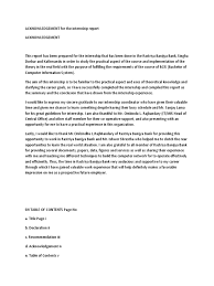 Acknowledgement sample for internship report. 102336949 Acknowledgement For The Internship Report Docx Server Computing Banks