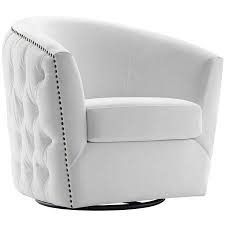 Swivel Performance Velvet Armchair White Walmart Com Velvet Armchair Swivel Barrel Chair Barrel Chair