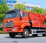 HOWO NX 6 Wheels 8 CBM Swing-Arm Garbage Truck To Gabon