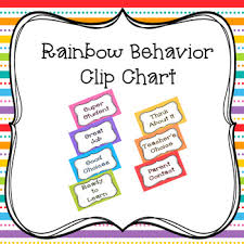 Rainbow Behavior Clip Chart