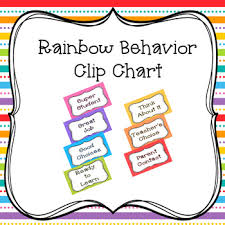 rainbow behavior clip chart