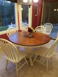 My Newly Refinished Dining Set Went From Golden Oak To This Oak Dining Room Table Oak Dining Sets Kitchen Design Decor