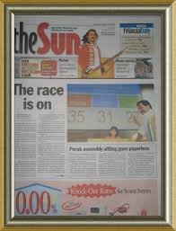Rev media group berhad (formerly known as media prima digital sdn bhd). The Sun Malaysia Wikipedia Bahasa Melayu Ensiklopedia Bebas