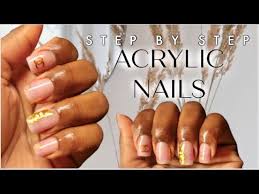 Use the nail file to remove the surface layer of gloss or nail polish top coat. Step By Step Acrylic Nails At Home Mara Mor Youtube
