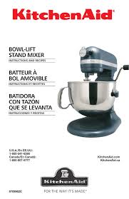 kitchenaid 9709962c mixer user manual