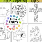 Download this adorable dog printable to delight your child. Easter Bible Coloring Pages Bible Story Printables
