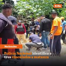 Tres personas fueron identificadas por su presunta vinculación al cuádruple  asesinato perpetrado la madrugada del pasado sábado en el municipio Rancho  Arriba, provincia San José de Ocoa. Una fuente reveló a El