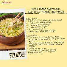 Kalau lapar malam hari, pilihlah camilan sehat yang tidak mengandung banyak kalori. Resep Mudah Gyeranguk Sup Telur Nikmat Ala Korea Ide Makanan Resep Masakan Korea Resep Makanan Korea