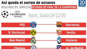 La final de la champions league 2020 se realizará en estambul, turquía. Morbo En Octavos De Champions Con El Barca Psg Rivales Accesibles Para Real Madrid Sevilla Y Atletico